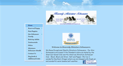 Desktop Screenshot of heavenlyminiatureschnauzer.com